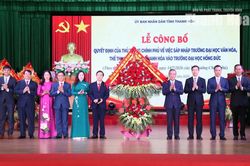 Công bố Quyết định sáp nhập Trường Đại học Văn hóa, Thể thao và Du lịch Thanh Hóa vào Trường Đại học Hồng ĐứcCông bố Quyết định sáp nhập Trường Đại học Văn hóa, Thể thao và Du lịch Thanh Hóa vào Trường Đại học Hồng Đức