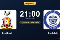 TRỰC TIẾPTrực tiếp Bradford vs Rochdale: Trận đấu đang diễn ra