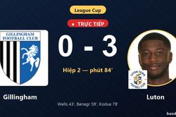 TRỰC TIẾPTrực tiếp Gillingham vs Luton: Luton nới rộng c&aacute;ch biệt 0-3