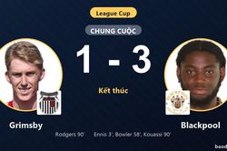 Grimsby 1-3 Blackpool: Blackpool gi&agrave;nh chiến thắng