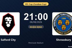 Nhận định Salford City vs Shrewsbury: đội h&igrave;nh dự kiến
