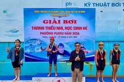 S&ocirc;i nổi Giải bơi thanh thiếu nhi, học sinh h&egrave; phường Pleiku năm 2026