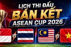 Lịch bán kết ASEAN Cup 2026: Việt Nam chính thức gặp Malaysia