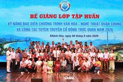 92 học vi&ecirc;n ho&agrave;n th&agrave;nh lớp tập huấn kỹ năng đạo diễn chương tr&igrave;nh văn h&oacute;a - nghệ thuật quần ch&uacute;ng