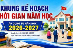Bộ Giáo dục và Đào tạo công bố Khung kế hoạch thời gian năm học