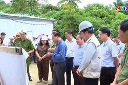 Bí thư Tỉnh ủy Lê Minh Ngân kiểm tra tiến độ xây dựng trường liên cấp Dào San