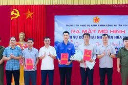 Tân Hợp đưa dịch vụ công về nhà văn hóa thôn, tạo thuận lợi cho người dân
