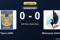 Thống kê trận đấu Tigres UANL 0-0 (pen 4-2) Minnesota United FC: Tigres UANL thắng nghẹt thở trên chấm luân lưu