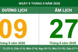 Xem Âm Dương lịch ngày 09/08/2026: Chi tiết giờ hoàng đạo, tuổi hợp xung và việc nên làm