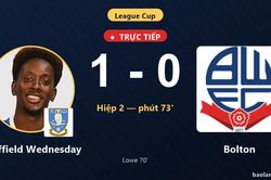 TRỰC TIẾPTrực tiếp Sheffield Wednesday vs Bolton: Sheffield Wednesday mở tỷ số