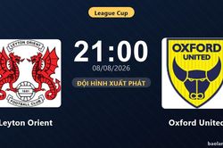 TRỰC TIẾPTrực tiếp Leyton Orient vs Oxford United: Đội h&igrave;nh xuất ph&aacute;t
