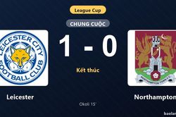 Thống kê trận đấu Leicester 1-0 Northampton: C. Okoli tỏa sáng, Leicester giành chiến thắng, đi tiếp