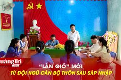 'Làn gió' mới từ đội ngũ cán bộ thôn sau sáp nhập