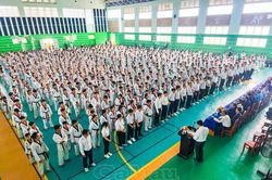 590 võ sinh Cà Mau thi thăng đẳng Taekwondo
