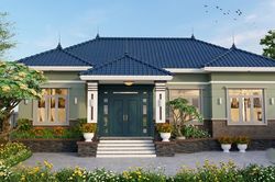 Chi phí xây nhà mái Thái 4 phòng ngủ 120m² khoảng bao nhiêu?