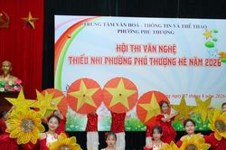 Phú Thượng: Sôi nổi hội thi văn nghệ thiếu nhi hè năm 2026