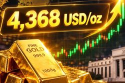 Giá vàng thế giới sáng 8/8 tăng vượt 4.368 USD