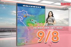[Video] Dự báo thời tiết ngày 9/8/2026: Bắc Bộ nắng đẹp, miền Trung oi nóng