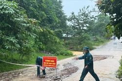 Mưa lớn gây ngập nhiều khu vực ở Quảng Trị