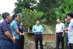 Thanh Hóa: Sạt lở, sụt lún đất ở bản Thanh Sơn vẫn diễn biến phức tạp