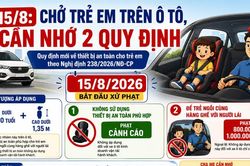 [INFOGRAPHIC] Từ 15/8 ô tô không có ghế an toàn cho trẻ em bị phạt ra sao?