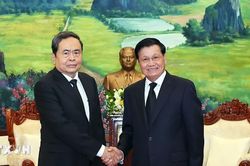 Chủ tịch Quốc hội hội kiến Tổng Bí thư, Chủ tịch nước Lào Thongloun Sisoulith