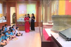 Đặc sắc không gian trưng bày về bảo vật quốc gia và gốm men tại Bảo tàng Thanh Hóa