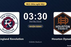Nhận định New England Revolution vs Houston Dynamo: đội h&igrave;nh dự kiến