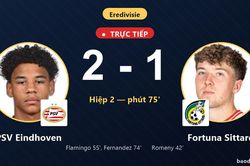 TRỰC TIẾPTrực tiếp PSV Eindhoven vs Fortuna Sittard: PSV Eindhoven vượt l&ecirc;n dẫn trước