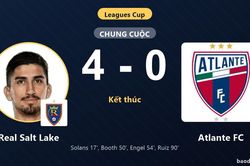 V&ugrave;i dập Atlante FC 4-0, Real Salt Lake ph&ocirc; diễn sức mạnh tại Leagues Cup