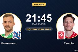 TRỰC TIẾPTrực tiếp Heerenveen vs Twente: Trận đấu đang diễn ra