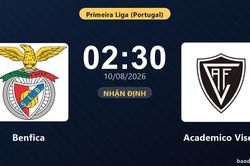 Nhận định Benfica vs Academico Viseu: đội hình dự kiến