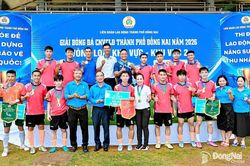 16 đội bóng tranh tài vòng chung kết Giải bóng đá công nhân, viên chức, lao động thành phố Đồng Nai năm 2026