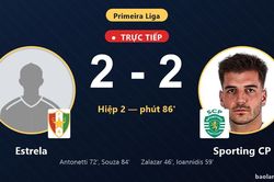 TRỰC TIẾPTrực tiếp Estrela vs Sporting CP: Estrela gỡ h&ograve;a 2-2