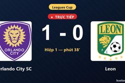 TRỰC TIẾPTrực tiếp Orlando City SC vs Leon: Hiệp 2 bắt đầu, Orlando City SC dẫn 1-0