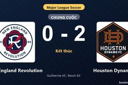 Thống kê trận đấu New England Revolution 0-2 Houston Dynamo: A. Resch tỏa sáng, Houston Dynamo giành trọn 3 điểm