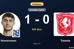 Hạ Twente nhờ pha lập c&ocirc;ng của Oyen, Heerenveen khởi đầu thuận lợi tại Eredivisie