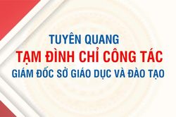 Tuyên Quang tạm đình chỉ công tác Giám đốc Sở Giáo dục và Đào tạo