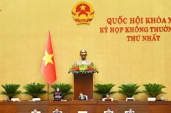 Một số hình ảnh ngày làm việc thứ 7, Kỳ họp không thường lệ thứ Nhất, Quốc hội khóa XVI