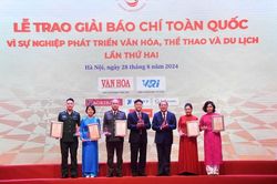 Giải báo chí Vì sự nghiệp Văn hoá Việt Nam có mức thưởng 100 triệu đồng