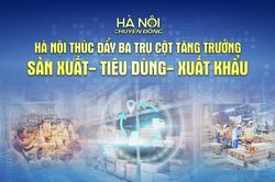 Hà Nội chuyển động: ‘Hà Nội thúc đẩy ba trụ cột tăng trưởng: Sản xuất - Tiêu dùng - Xuất khẩu’