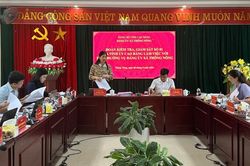 Đoàn kiểm tra số 1 của Tỉnh uỷ làm việc tại xã Thông Nông
