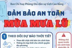 Chủ động ứng phó với mưa lớn, lũ quét, ngập lụt, sạt lở đất, lốc, sét