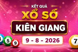 XSKG 9/8 - Kết quả xổ số Kiên Giang hôm nay 9/8/2026