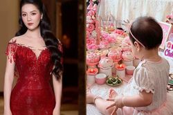 Con gái tròn tuổi của Á hậu Thụy Vân gây chú ý