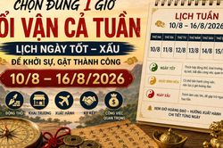 7 ngày tới có gì đáng lưu ý? Xem ngày giờ tuần mới 10/8 - 16/8/2026 giúp chọn đúng thời điểm làm việc lớn