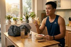 Nên uống nước chanh mật ong hay ăn nhẹ trước khi tập thể dục buổi sáng?