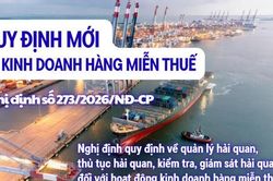 Infographic: Quy định mới về kinh doanh h&agrave;ng miễn thuế từ 21/8/2026