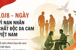 Infographic: Chung tay v&igrave; nạn nh&acirc;n chất độc da cam Việt Nam