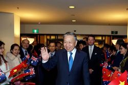 Tổng Bí thư, Chủ tịch nước Tô Lâm đến thủ đô Canberra, tiếp tục chuyến thăm Australia